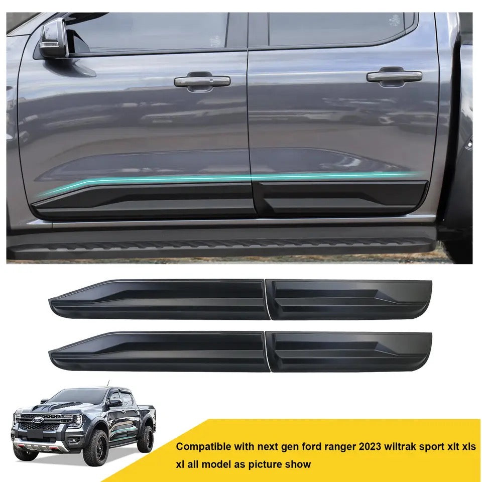 Side Door Body Cladding Guard For Ford Ranger 2022- 2024 The Next Gen