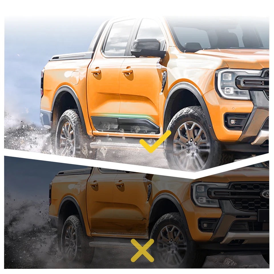 Side Door Body Cladding Guard For Ford Ranger 2022- 2024 The Next Gen