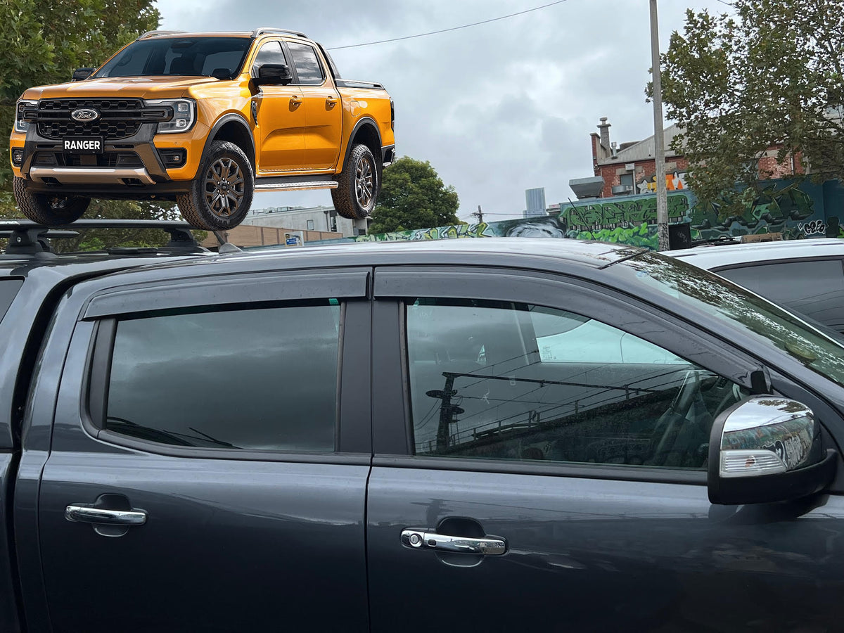 Weathershields Window Visors for Ford Ranger Next Gen Dual Cab 2022-2024 | Stylish and Functional Upgrades