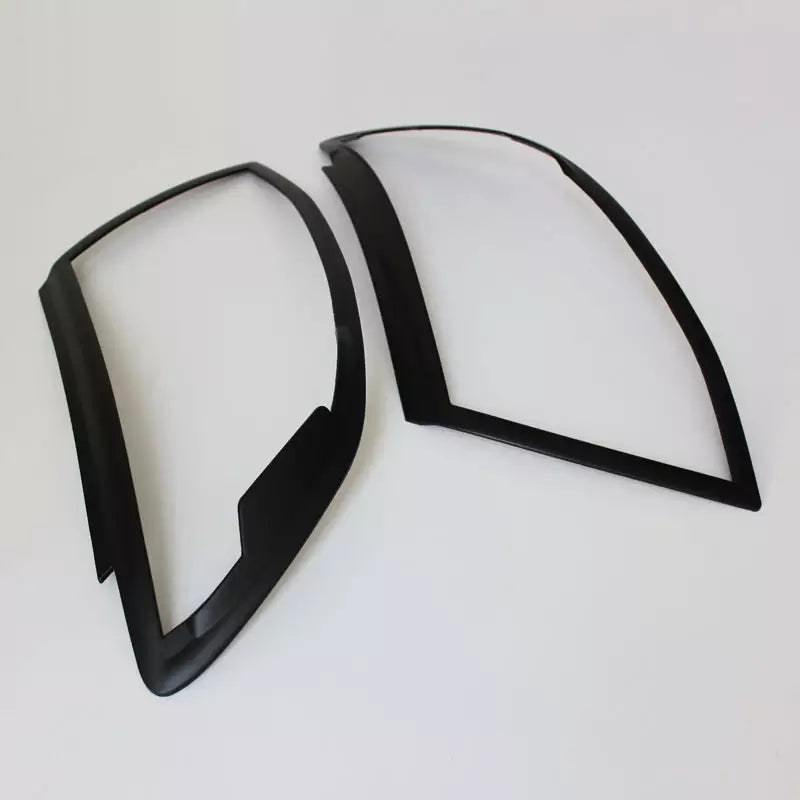 Matte Black Head lights Trim Cover to suit Ford Ranger PX I 2012-2015