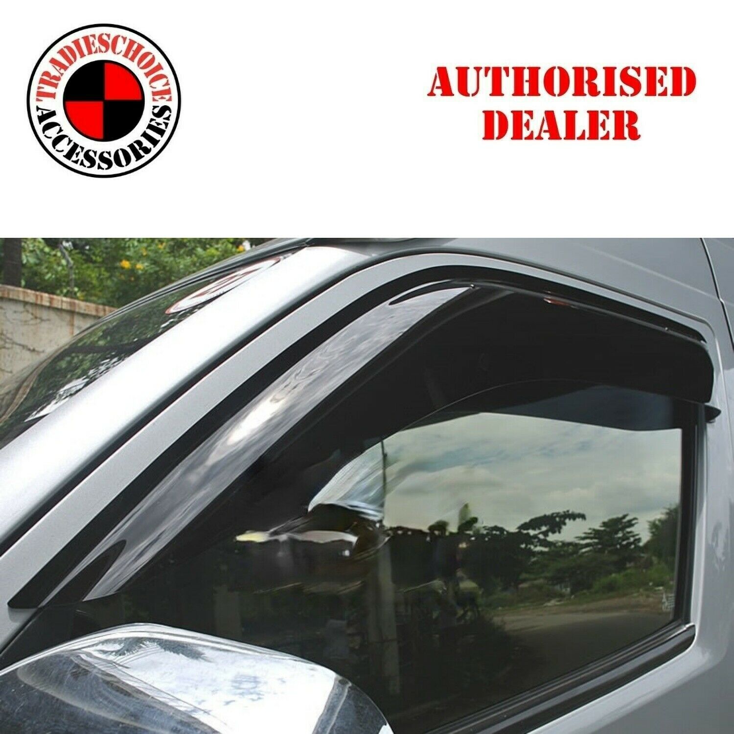 TRADIESCHOICE Weathershields Weather Shields Window Visors for Toyota Hiace 2019 Onwards| Style and Protection