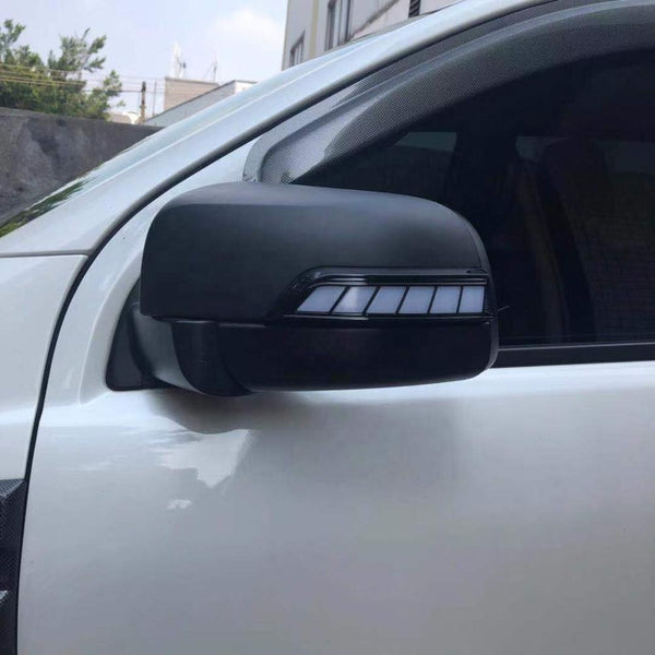 TRADIESCHOICE Matte Black Mirror Cover with LED for Ford Ranger PX PX2 ...